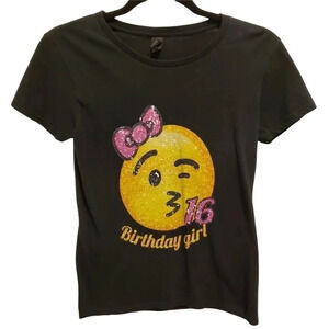 😘HP😘 Anvil 16 Birthday Girl's Tee Shirt